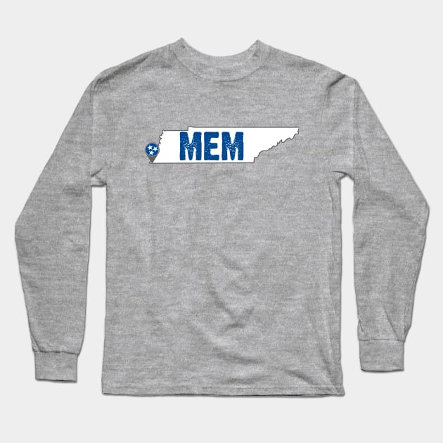 Memphis Tennessee Long Sleeve T-Shirt by TheShirtGypsy